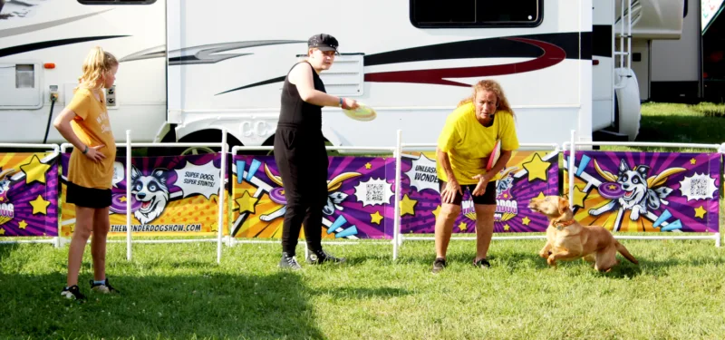 The Wonderdog Show entertains fairgoers